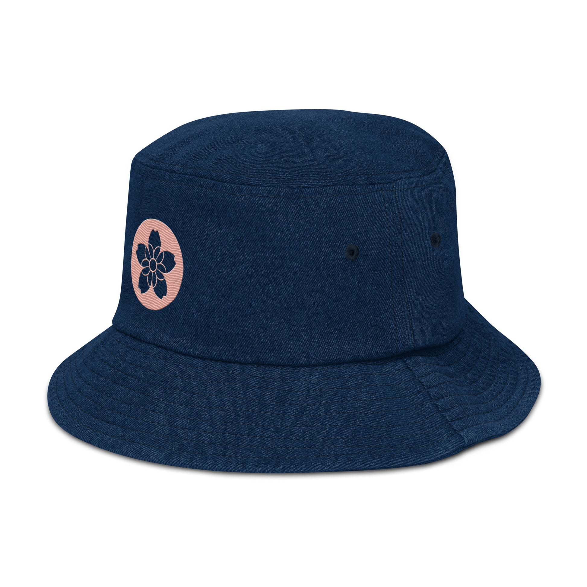 Denim bucket hat - two toned with emblem  image 4